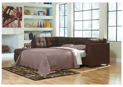 Image for Maier Walnut Left Arm Facing Chaise End Sleeper Sectional