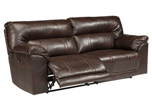 Image for Barrettsville DuraBlend® Chocolate 2 Seat Reclining Power Sofa