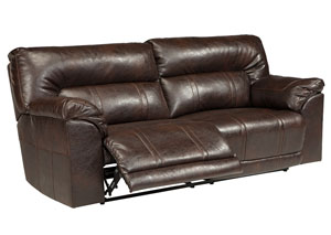 Image for Barrettsville DuraBlend® Chocolate 2 Seat Reclining Sofa