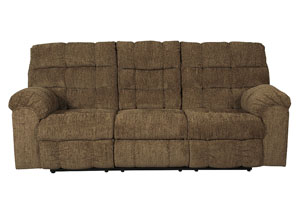 Image for Antwan Truffle Reclining Sofa w/ Drop Down Table