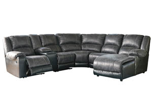 Image for Nantahala Slate Right Facing Corner Chaise Sectional w/Storage Console