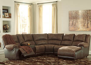 Image for Nantahala Coffee Left Facing Corner Chaise Sectional w/Storage Console