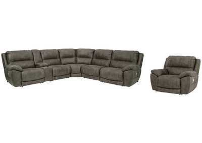 Image for Cranedall 6-Piece Sectional with Recliner