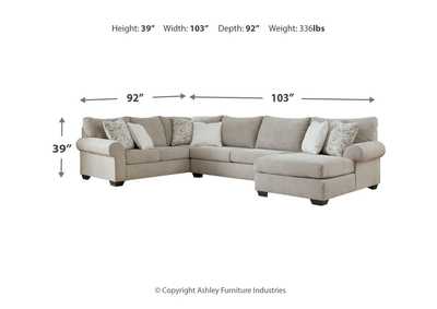 Baranello 3-Piece Sectional with Chaise,Benchcraft