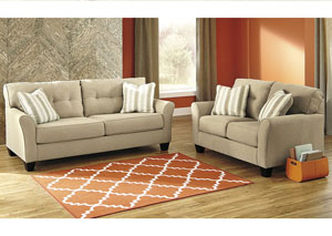 Image for Laryn Khaki Sofa & Loveseat