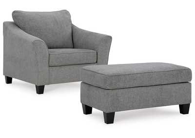 Mathonia Oversized Chair and Ottoman