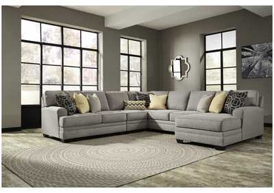 Image for Cresson Pewter Left Facing Loveseat Corner Chaise Sectional