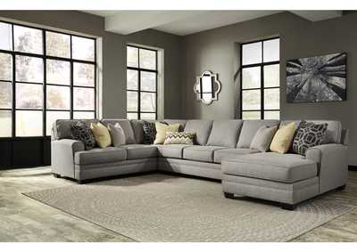 Image for Cresson Pewter Right Facing Corner Chaise Sofa Sectional