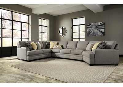 Image for Cresson Pewter Left Facing Loveseat Sofa Sectional