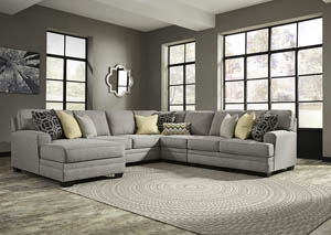 Image for Cresson Pewter Right Facing  Loveseat Corner Chaise Sectional