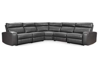 Image for Samperstone 5-Piece Power Reclining Sectional