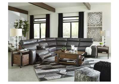 Samperstone 6-Piece Power Reclining Sectional,Signature Design By Ashley