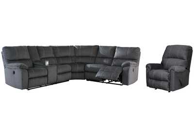 Urbino 3-Piece Sectional with Recliner,Signature Design By Ashley