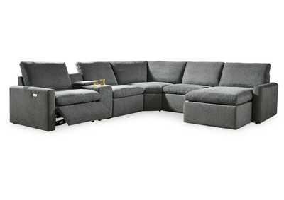 Image for Hartsdale 6-Piece Right Arm Facing Reclining Sectional with Console and Chaise