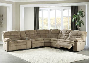 Image for Zavion Caramel Sectional w/Storage Console