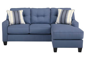 Image for Aldie Nuvella Blue Sofa Chaise