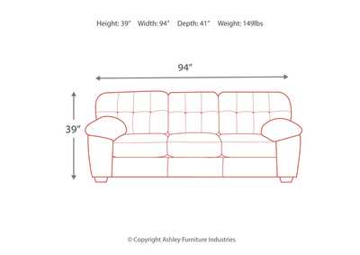 Accrington Sofa with Recliner,Signature Design By Ashley
