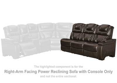 Image for Warnerton Right-Arm Facing Power Reclining Sofa with Console