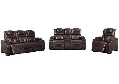 Image for Warnerton Power Reclining Sofa and Loveseat with Power Recliner