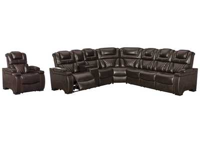 Warnerton 3-Piece Sectional with Recliner,Signature Design By Ashley