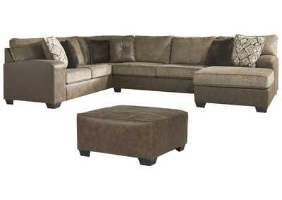 Image for Abalone 3-Piece Sectional with Ottoman