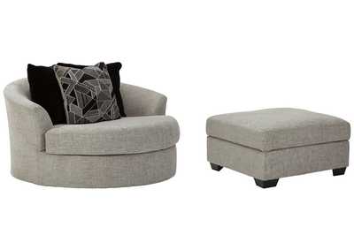 Megginson Oversized Chair and Ottoman,Benchcraft