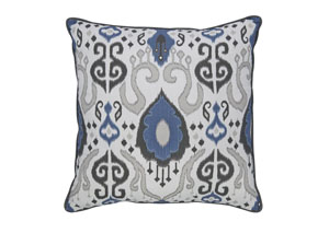 Image for Damaria Blue/Ivory/Brown Pillow