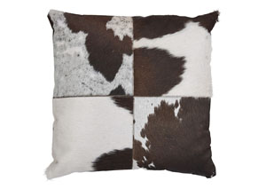 Image for Tegan Dark Brown/White/Black Pillow