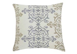 Image for Scroll Gray/Brown Pillow Cover