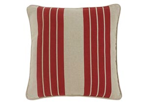 Image for Striped Red Pillow Cover