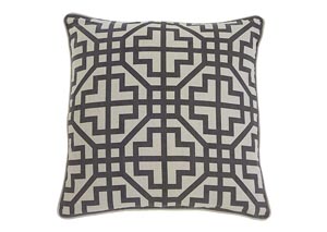 Image for Geometric Charcoal Pillow Cover