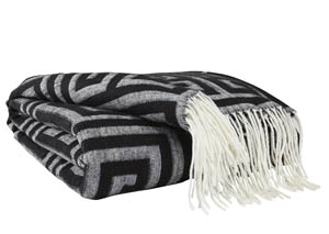 Image for Anitra Black/Gray Throw