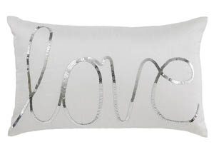 Image for Newry Silver/White Pillow