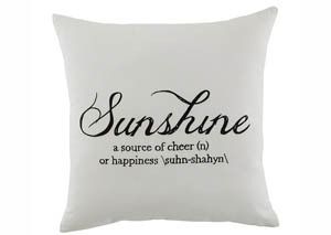 Image for Sunshine White Pillow