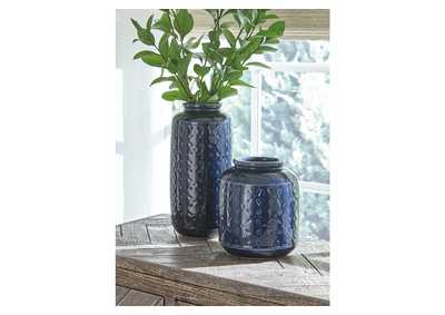 Image for Marenda Blue Vase (Set of 2)