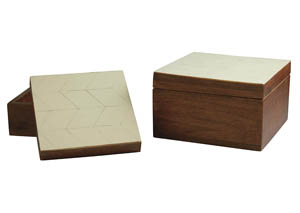 Image for Kabecka Brown/Cream Box (Set of 2)