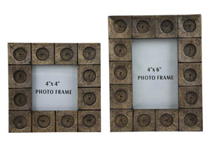Image for Jasiah Antique Gray Photo Frame (Set of 2)