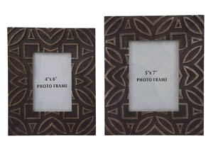 Image for Marquise Antique Black Photo Frame (Set of 2)