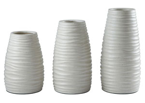 Image for Kaemon White Vase (Set of 3)