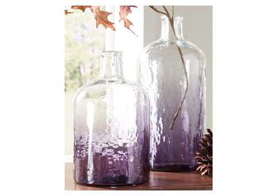 Image for Maleah Purple Vase (Set of 2)