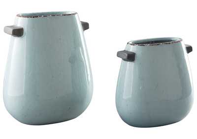 Image for Diah Blue Vase (Set of 2)