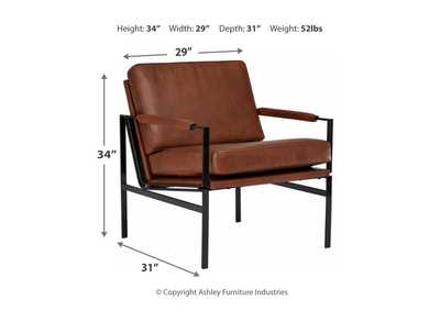 Puckman Brown/Silver Finish Accent Chair,Direct To Consumer Express
