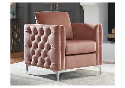 Lizmont Blush Pink Accent Chair,Direct To Consumer Express
