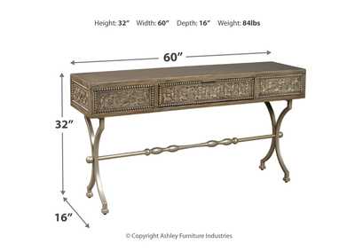 Quinnland Sofa/Console Table,Signature Design By Ashley