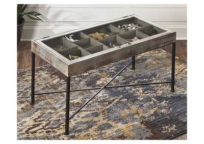 Shellmond Coffee Table with Display Case,Direct To Consumer Express
