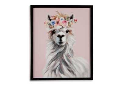 Image for Josie Pink/White/Gray Wall Art