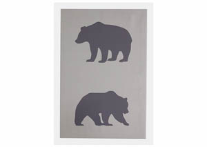 Image for Albert Black/Tan Wall Art