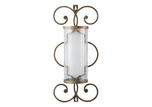 Image for Oenone Antique Gold Finish Wall Sconce