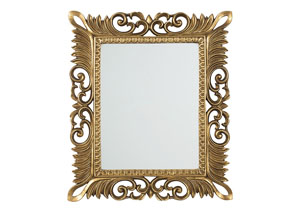 Image for Denisha Antique Gold Finish Accent Mirror