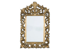 Image for Denita Antique Gold Finish Accent Mirror